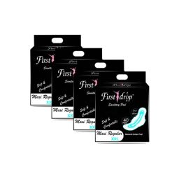 First drop 40 Pcs Cotton Biodegradable Organic Sanitary Pads Set with 500ml Absorption, Size: XXL (Pack of 4)-35