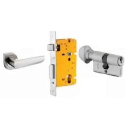 Dorset ML Series Amy 60mm Stainless Steel Silver Chrome Finish Door Handle Lock Set with Knob &a; Key, ML AMY OR (Pack of 4)-picture-46