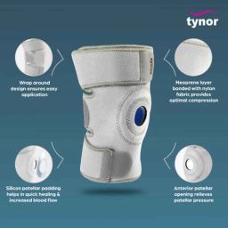Tynor Neoprene Knee Wrap, Size: Universal image 3