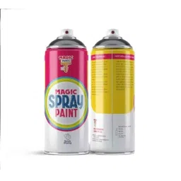 Magic Paints 400ml Matte White Metallic Acrylic Spray Paint for Metal, Wood, Walls &a; Automotive-image-67