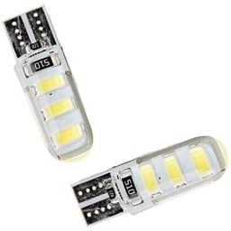 AOW 6 SMD (Blue) Gel LED Parking Bulb Pilot Light/License Plate car Lights For Renault Pulse (Pair/12V)-47