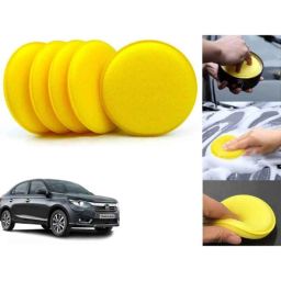 Auto Pearl Polyurethane Beige Washing &a; Waxing Polish Foam Sponge for Amaze 2021 (Pack of 5)-picture-29