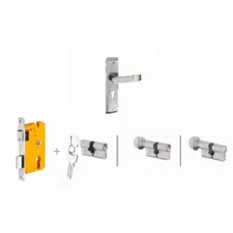 Dorset Dash HL DAS 204.3mm Zinc PT Finish Lock Set with Coin &a; 70mm Knob Cylinder (Pack of 2)-picture-25