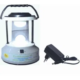Dhanya Plastic White Round Solar Emergency Lantern (Pack of 4)-35