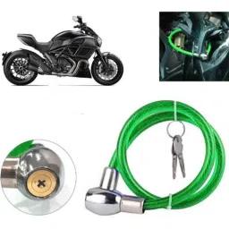 Auto Pearl PVC &a; Plastic Green Heavy Duty Cable Lock for Diavel, 051-picture-32