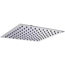 Fastgear 6x6 inch Plastic Silver Wall Mount Overhead Shower with Wall Flange, FG3246-image-62