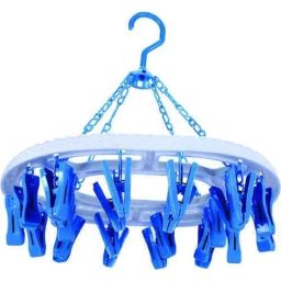 DeoDap 1367 Plastic Multicolour Round Cloth Drying Hanger-image-42