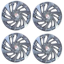 Auto Pearl 4 Pcs 12 inch Press Type Hubcap Wheel Cover Set with Retention Ring for All Cars-image-36
