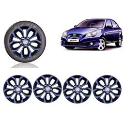 Auto Pearl 4 Pcs 14 inch Violet &a; Black ABS Press Type Hubcap Wheel Cover Set with Retention Ring for Hyundai Verna-picture-21