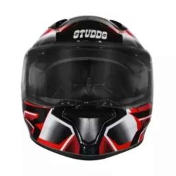 Studds N4 Expanded Polystyrene Matt Black &a; Red Full Face Full Face Helmet, Size: Xtra Large-picture-3