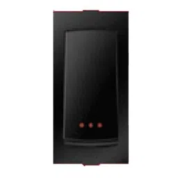 Anchor Ziva 16A 1 Way 1 Module Black Switch with Indicator, 68077B (Pack of 10)-picture-2