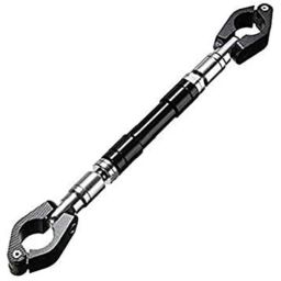 Meenu Arts Handlebar Cross Bar Steering Wheel Strength Handle Lever Bar-Black Universal for All Motor Bikes-89