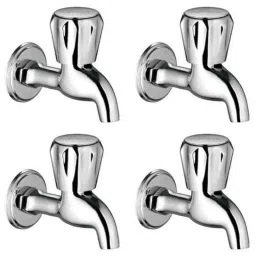 Drizzle Conty 4 Pcs Brass Chrome Finish Silver Bib Cock Set, ABIBCONTI4-image-24