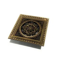InArt Brass Bronze Floor Water Drain Grating with Anti-Foul Cockroach Trap, INA-151-8