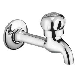 Mysis M-MN-07 Moon Brass Chrome Finish Long Body Bib Cock with Wall Flange-image-18