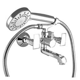 10X WM-7372 Brass 2 in 1 Wall Mixer for Bathroom with Crutch &a; Hand Shower &a; 1m Tube-image-14