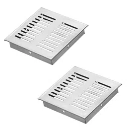 Implemental 4x4 inch Stainless Steel Silver Kitchen Ventilation Jali (Pack of 2)-image-61
