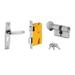 Dorset HL Series Badroli 60mm Stainless Steel Patina Finish Door Handle Lock Set with Knob &a; Key (Pack of 3)-picture-27