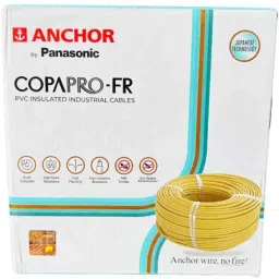 Anchor Copapro 1 Sqmm Single Core Yellow FR PVC Copper Insulated Industrial Cable, Length: 90 m-picture-11