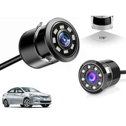 Auto Pearl 8 LED Black Waterproof &a; Shockproof HD Night Vision Car Reverse Parking Camera for Hyundai Verna 4S 2015-2016-34
