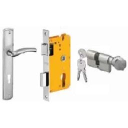 Dorset ML Series Onix 60mm Stainless Steel Door Handle Lock Set with Knob &a; Key (Pack of 2)-picture-21