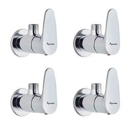 Aquieen Vega 1/2 inch Brass Heavy Angle Stop Valve with Wall Flange (Pack of 4)-image-18