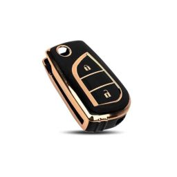 Flymaster Thermoplastic Polyurethane Black TPU Car Key Cover, BLACK-TPURKE-20-image-43