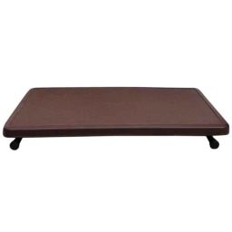 Ciplaplast 64x45x7cm Plastic Brown Height Adjustable Top Folding Rectangular Table image 5