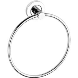 Urim 15.5cm Steel Wall Mounted Towel Ring, Round-R-P1-image-2
