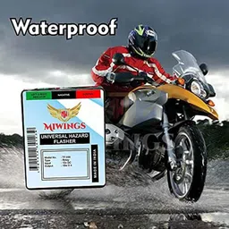 Miwings Plug &a; Play Universal Blinker Hazard Flasher Highway Indicator Bikes Multimode 16 Diffrent Patterns Relay For Bulb/Led Indicators (With On/Off Switch) (Mw-Hazard Flasher) (Mw-Hazard Flasher) image 3