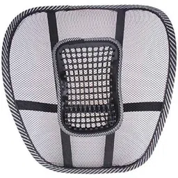 Viva City Black Mesh Fabric Car Seat Acupressure Back Rest Lumber Support For All Cars-picture-20