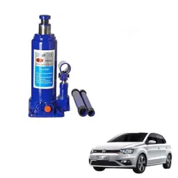 Kozdiko 5 Ton Iron Blue Hydraulic Bottle Jack with Two Rods for Volkswagen Polo GTI-picture-32