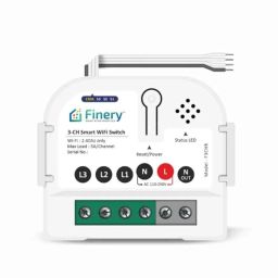 Finery 5A 3 Channel Wi-Fi Smart Switch Retrofit Kit, F3CHR-47