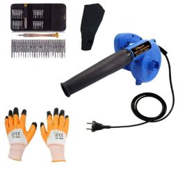 Hillgrove HGCM352M1 800W 18000rpm Electric Suction Dust Cleaner Air Blower, 25-in-1 Screwdriver &a; Gloves Combo, HGCM644-17