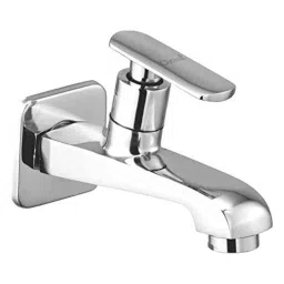 Oleanna SD-08LN Speed Brass Silver Chrome Finish Quarter Turn Fitting Long Nose Bib Cock with Wall Flange-image-34