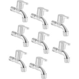 Zesta Flora Stainless Steel Chrome Finish Bib Cock with Flange (Pack of 8)-picture-31