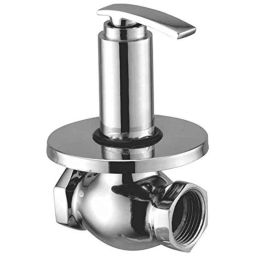 Oleanna Desire 25mm Brass Silver Flush Cock with Wall Flange-picture-46