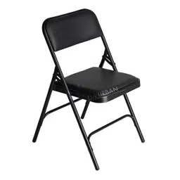 Da URBAN Folding Black Padded Heavy Duty Metal Frame Chair-picture-31