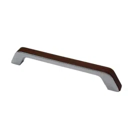 RAB 96mm Zinc Chrome &a; Wenge Drawer Pull Handle, AV2 (Pack of 4)-image-55