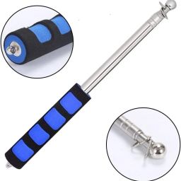 1pc Stainless Steel Flag Pole Hand-held Teaching Rod Guide Telescopic Flagpole Lead Pointer-27