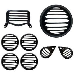 AllExtreme EXHGB8 8 Pcs Black Grill Set-picture-37