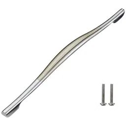Aquieen 288mm Malleable Two Tone Wardrobe Cabinet Pull Handle, CB56-288 (Pack of 2)-picture-37