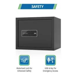 Godrej NX Pro 30L Safe Ebony Digital Lock Home Locker with Pin Code &a; Key Access (Tijori) image 5