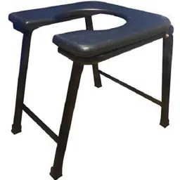 BES Iron Folding Elderly Disabled Men &a; Pregnant Women Commode Chair with Toilet Seat-18