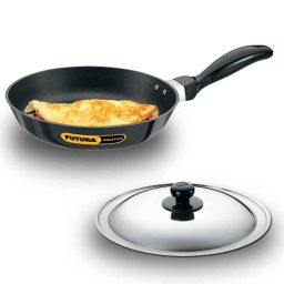 Hawkins Futura 22cm Induction Friendly Nonstick Fry Pan with Lid, INF 22S (Pack of 2)-picture-0
