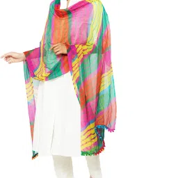 Chiffon Printed Multicolor Women Dupatta-picture-12