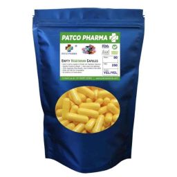 Patco Pharma 600-1000mg Vegetarian Yellow Empty Capsule for Size 00 Capsule (Pack of 250)-image-90