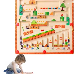 Wooden Magnetic Mushroom Maze Toy | Fun & Educational Gift for Kids-image-10
