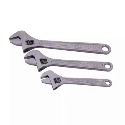 Tactix 3 Pcs Chrome Vanadium Steel Adjustable Wrench Set, 210123-picture-16