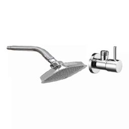 Fastgear 2 Pcs Turbo Stainless Steel Silver Chrome Finish Faucet Set with Shower, FG173-image-35
